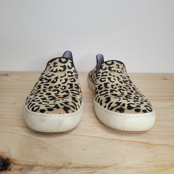 Rothy's leopard print slip on sneakers loafers 10 - Picture 7 of 7